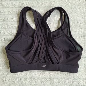NWOT Fabletics Mesh Padded Black Sports Bralette Small Bra S